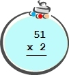 Multiplication : 1-2 Digits - Level B2 (Medium - 2 digit # x 1 digit #) -  Math Worksheet Sample Dynamic #4