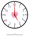Time - Hour - Write the time (__ : __ format) - Set 2 - Math Worksheet SampleDynamic