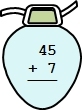 Addition - Two Digit  - Mixed - Set 1 (Add Single digit to a 2 Digit Number) - Math Worksheet SampleDynamic #5