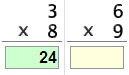 Multiplication : Single Digit - Tables of 0 to 6 ([0 - 6] X [0 - 9]) - Math Worksheet SampleDrill (Interactive)